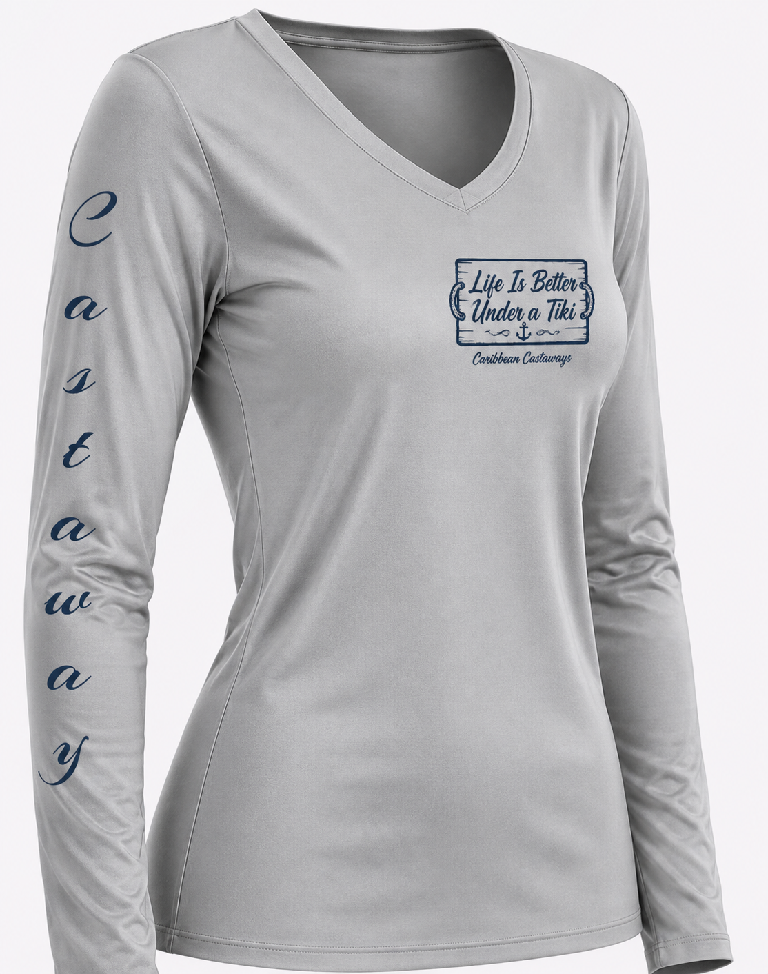 Women's Life is Better Under a Tiki V-Neck Performance Shirt