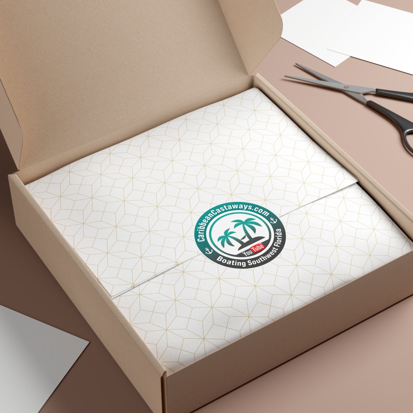 Caribbean Castaways Logo Sticker