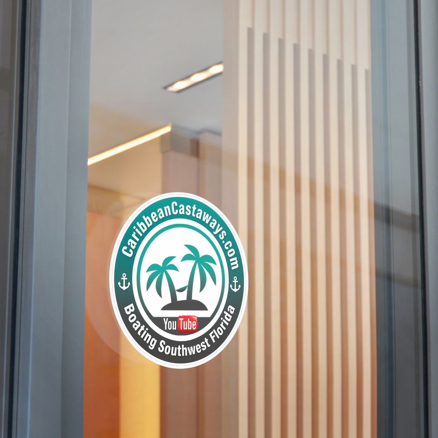 Caribbean Castaways Logo Sticker