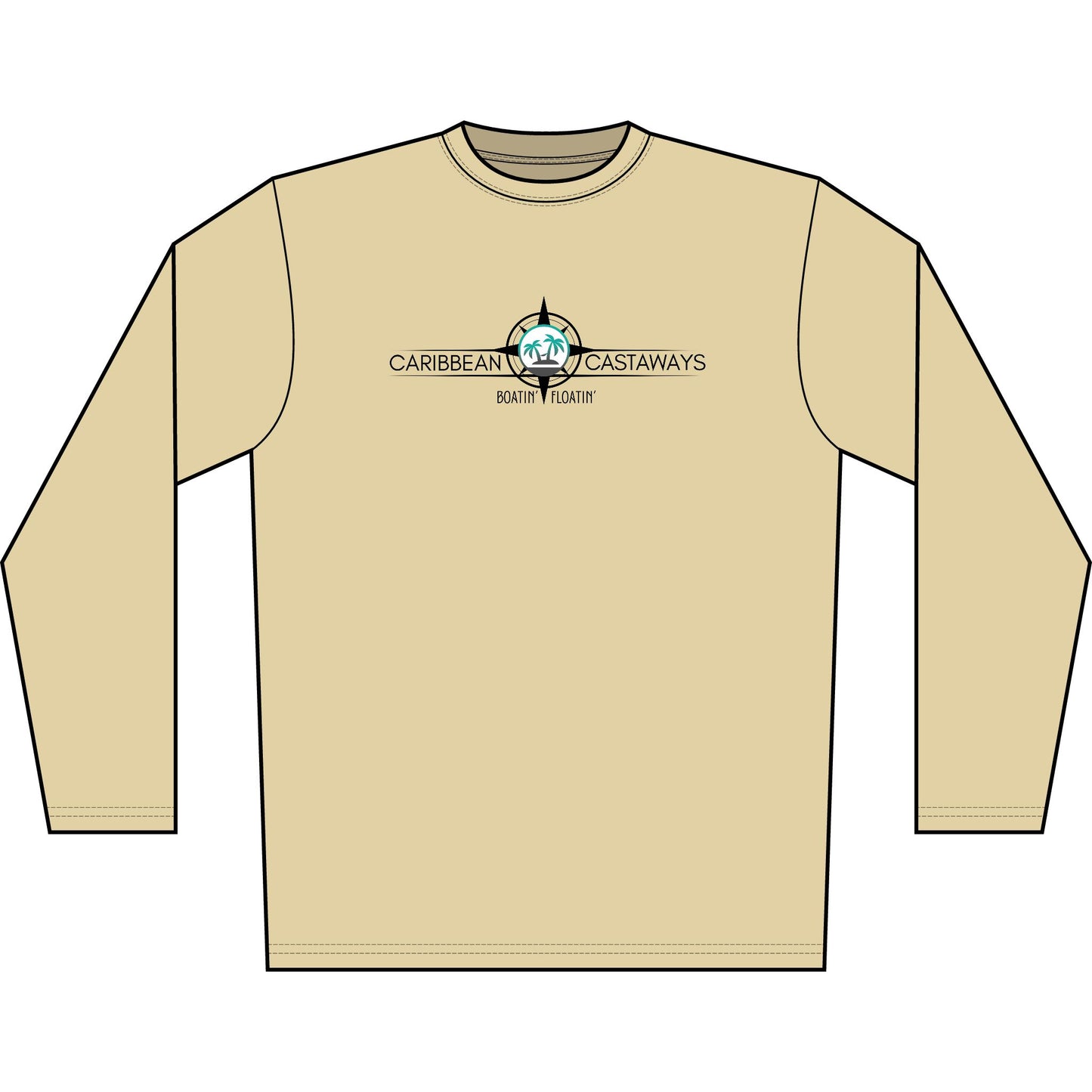 Castaways Men's Performance Shirt — Boatin' & Floatin'