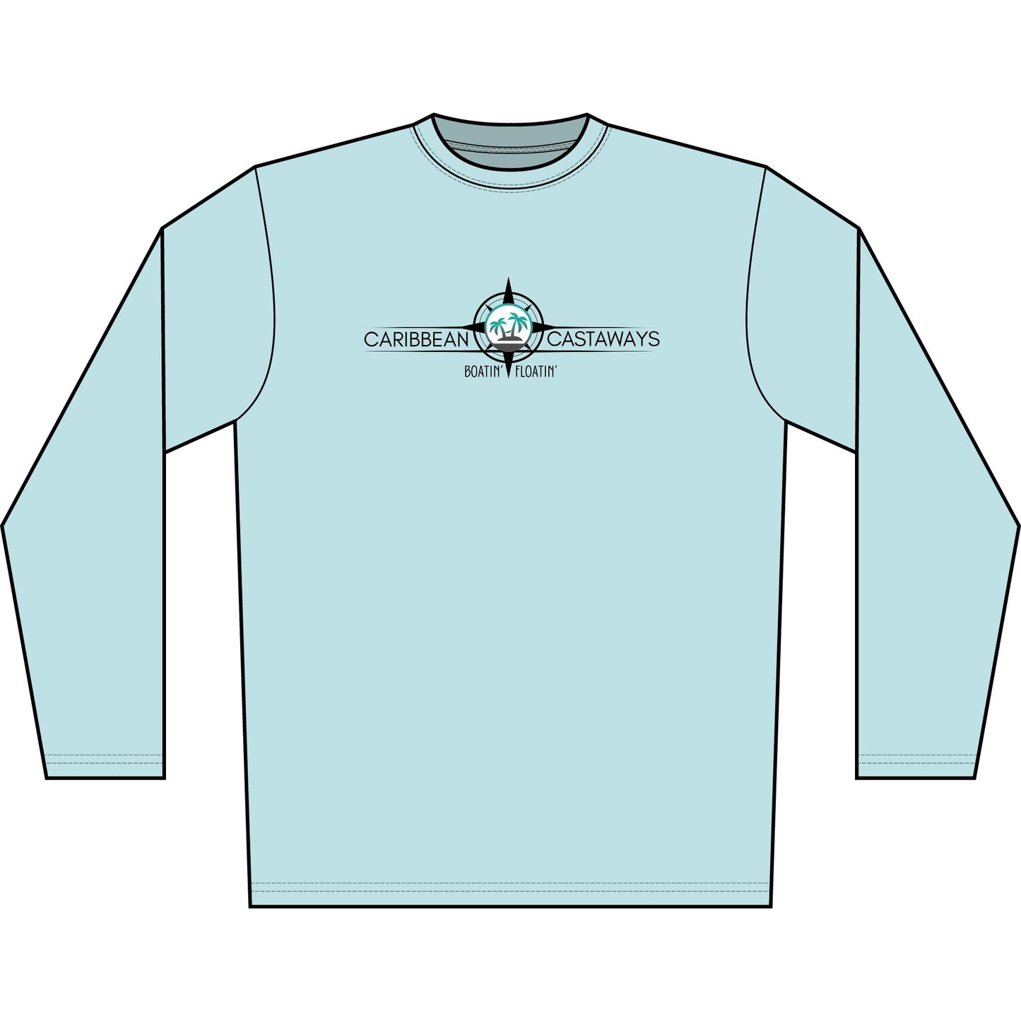 Castaways Men's Performance Shirt — Boatin' & Floatin'