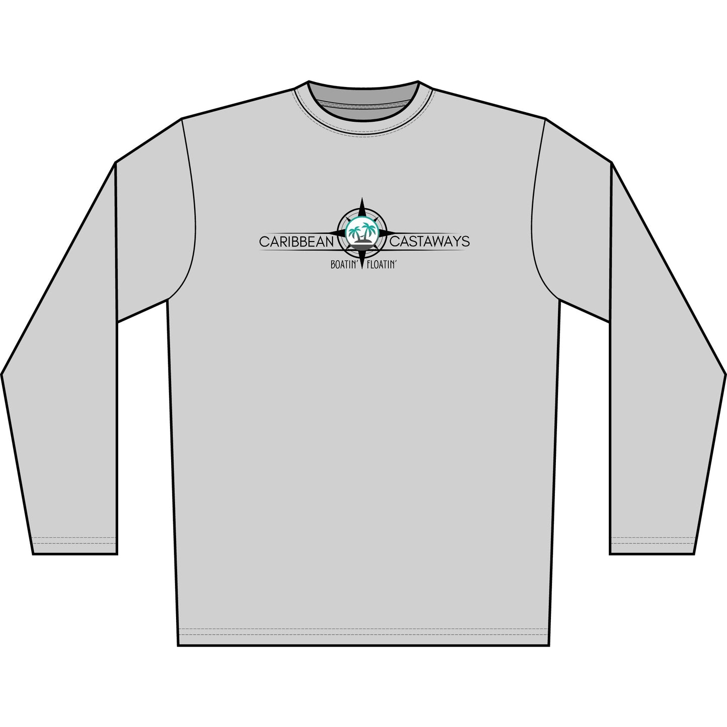 Castaways Men's Performance Shirt — Boatin' & Floatin'