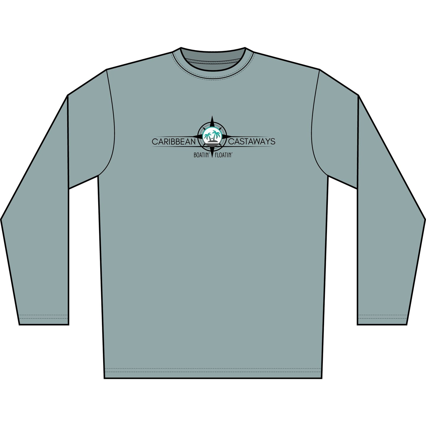 Castaways Men's Performance Shirt — Boatin' & Floatin'