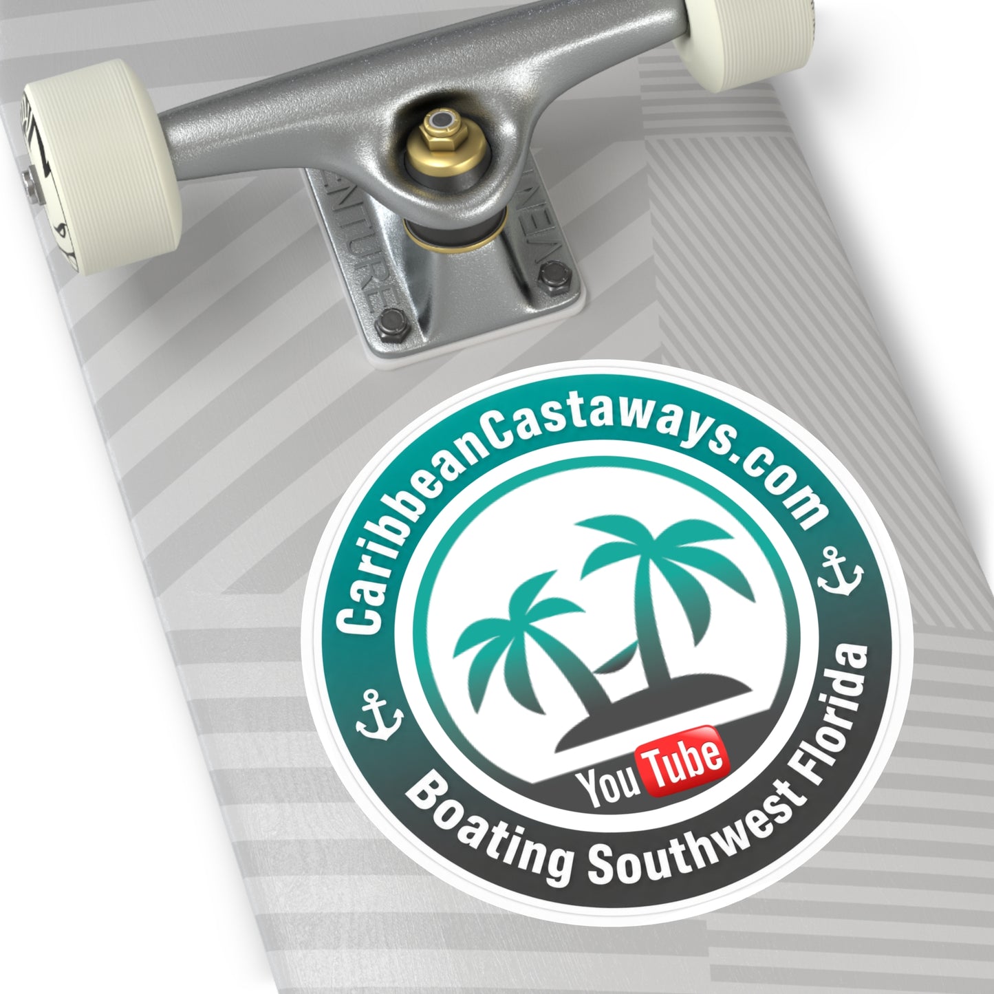 Caribbean Castaways Logo Sticker