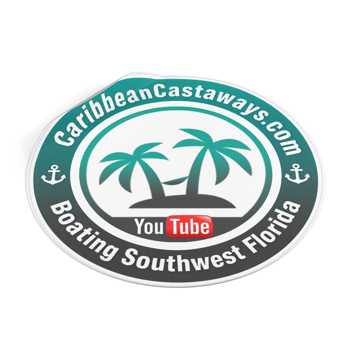 Caribbean Castaways Logo Sticker