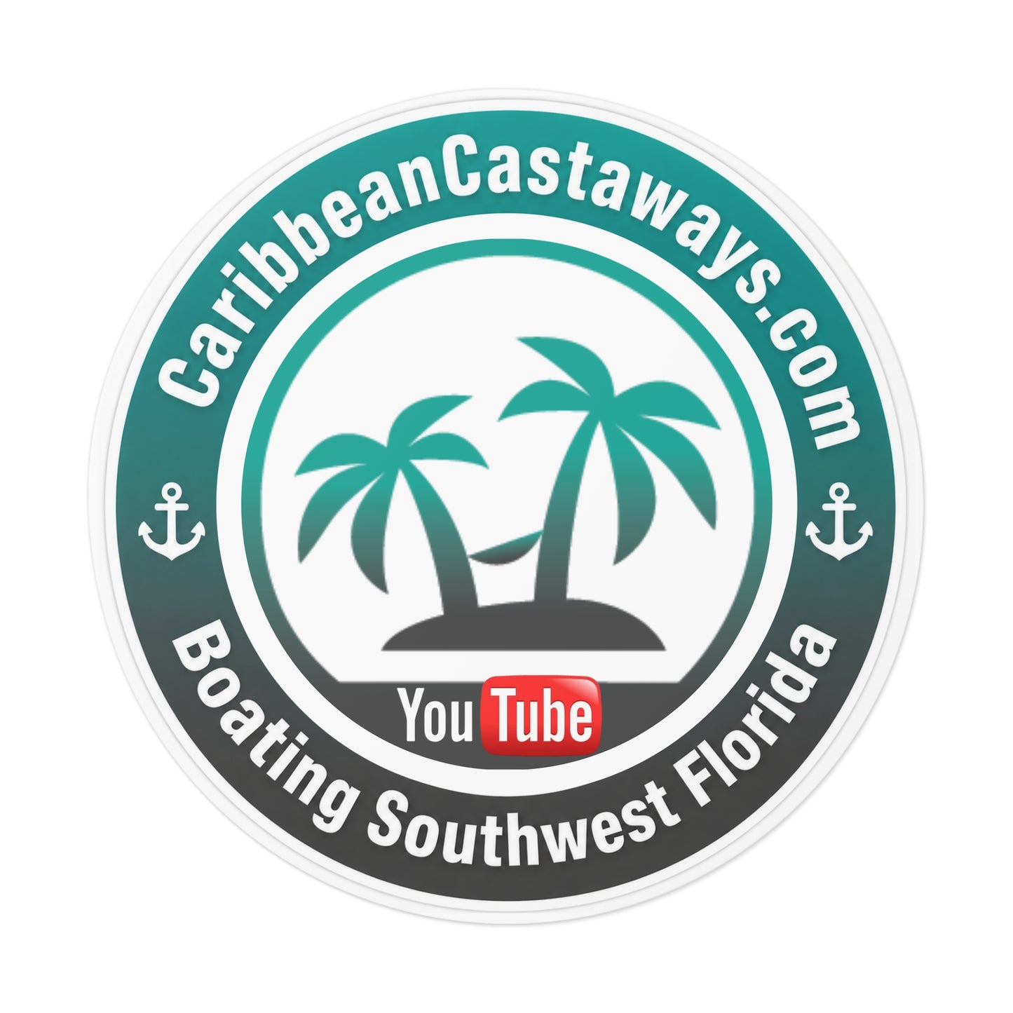 Caribbean Castaways Logo Sticker