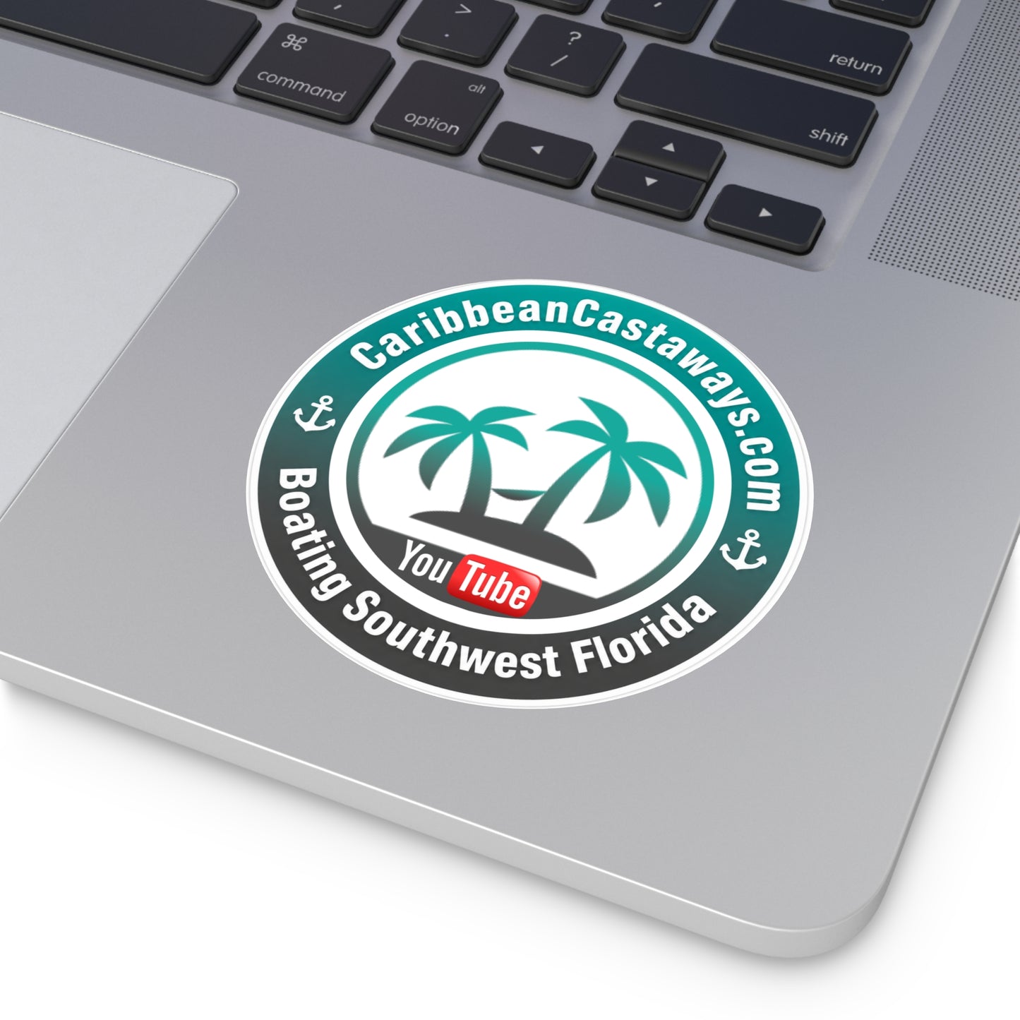 Caribbean Castaways Logo Sticker
