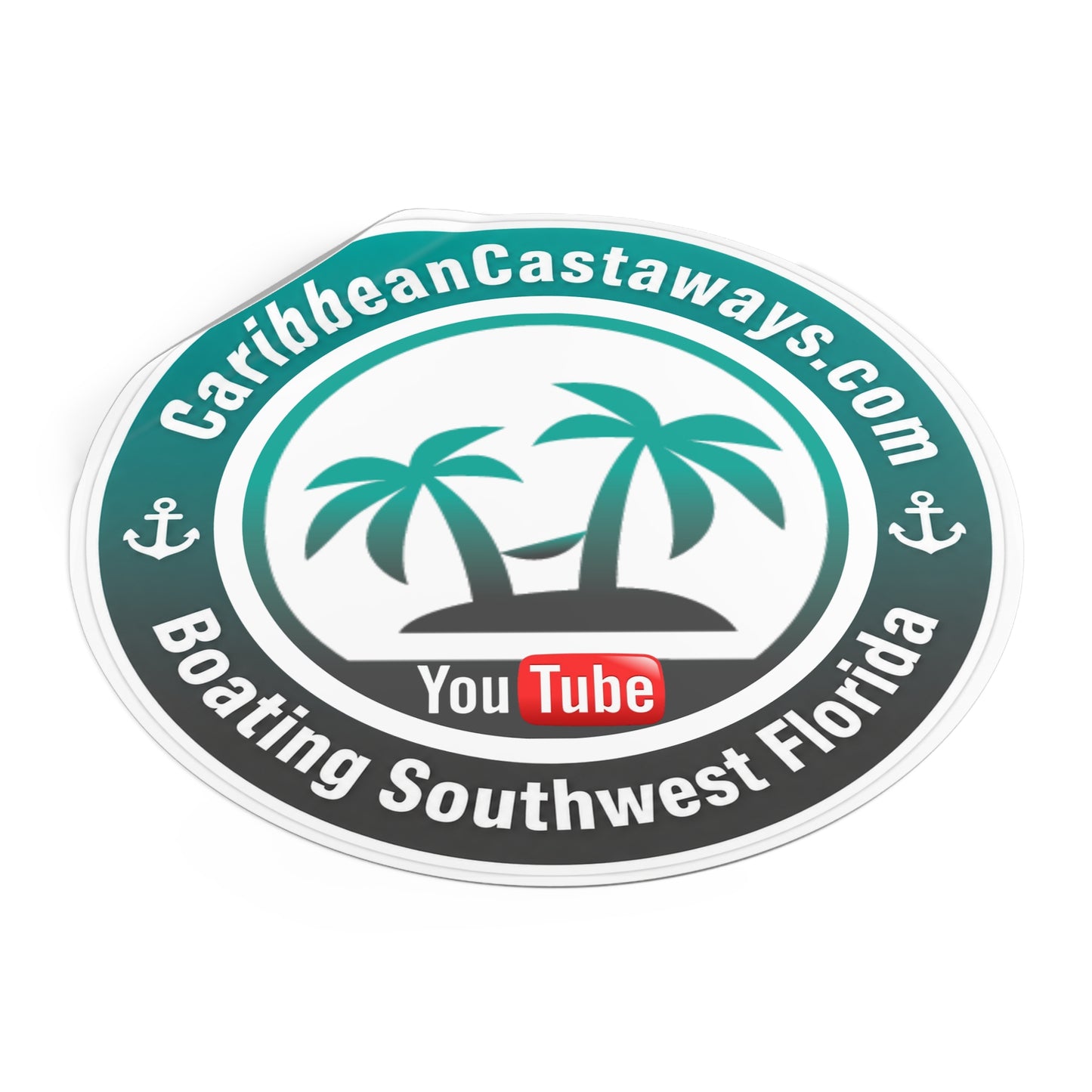 Caribbean Castaways Logo Sticker