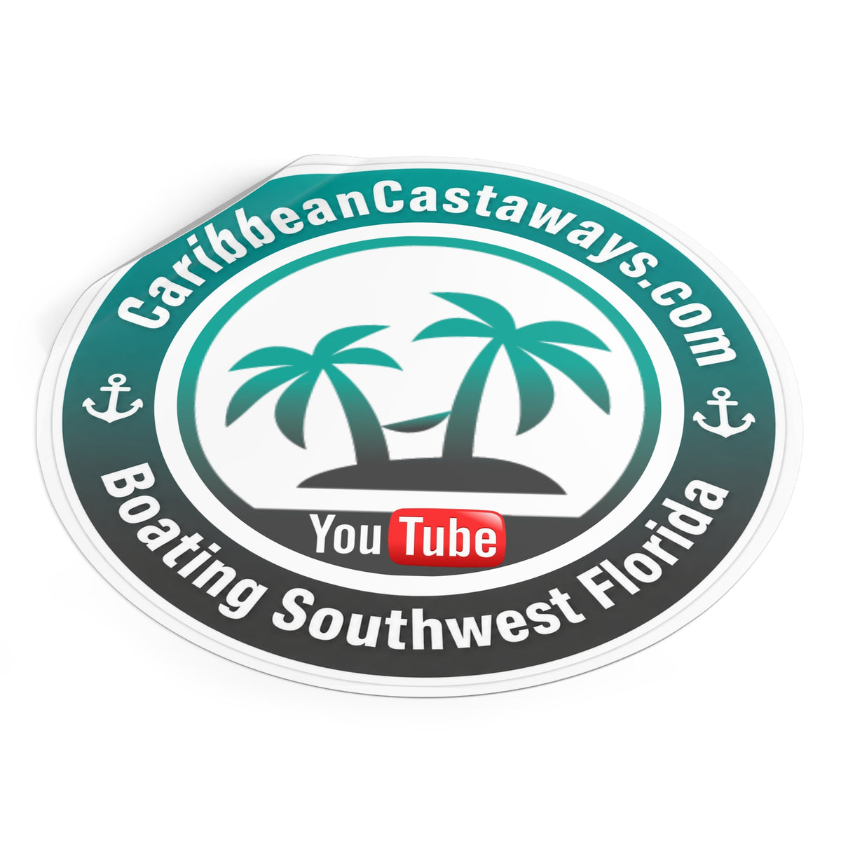 Caribbean Castaways Logo Sticker
