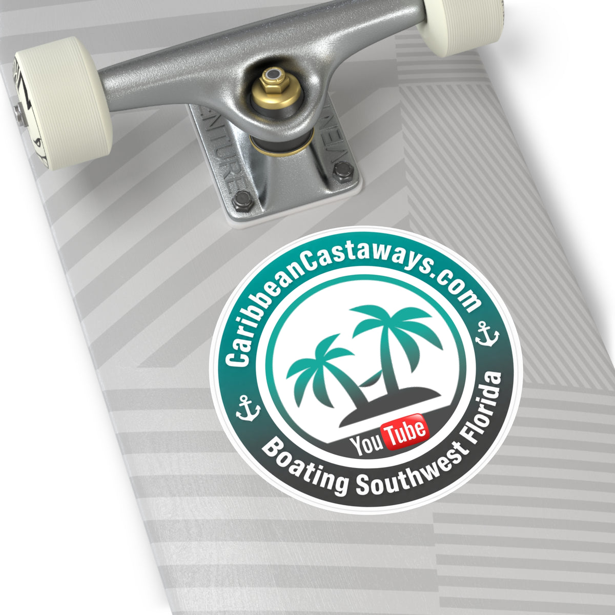 Caribbean Castaways Logo Sticker