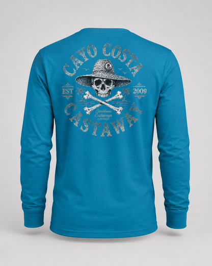Cayo Castaway Performance Boat Shirt - Black & White