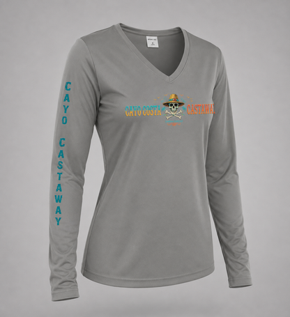 Ladies Cayo Costa Castaway V-Neck Boat Shirt