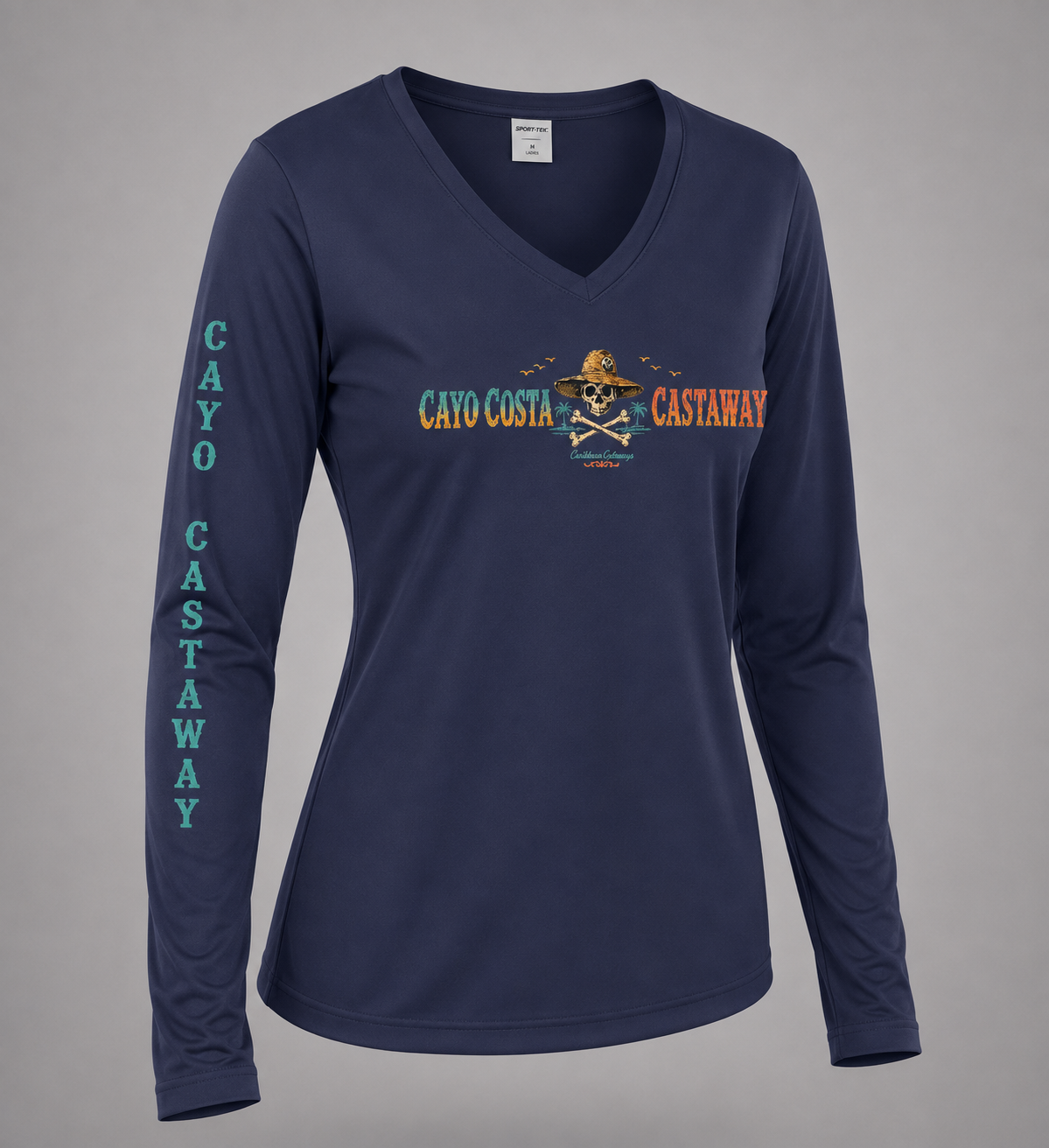 Ladies Cayo Costa Castaway V-Neck Boat Shirt
