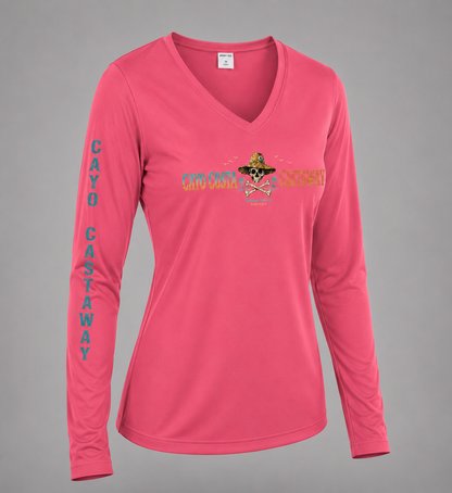Ladies Cayo Costa Castaway V-Neck Boat Shirt