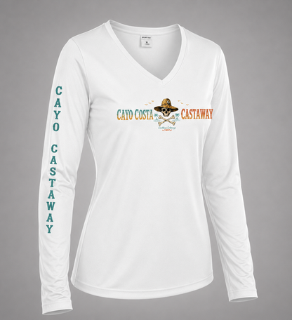 Ladies Cayo Costa Castaway V-Neck Boat Shirt
