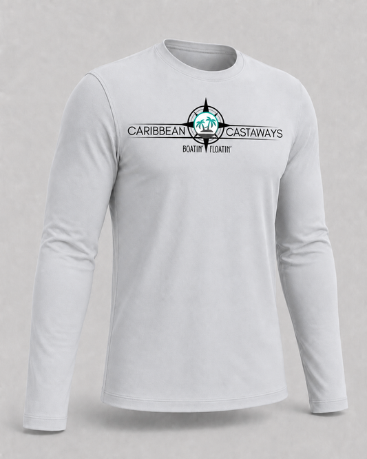 Castaways Men's Performance Shirt — Boatin' & Floatin'