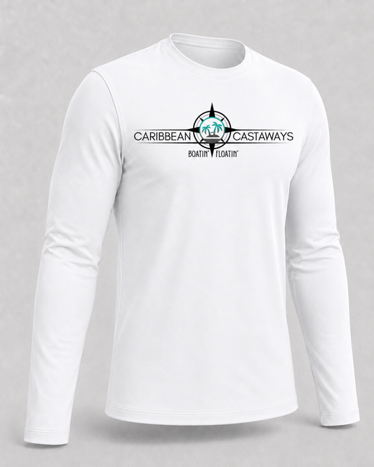 Castaways Men's Performance Shirt — Boatin' & Floatin'