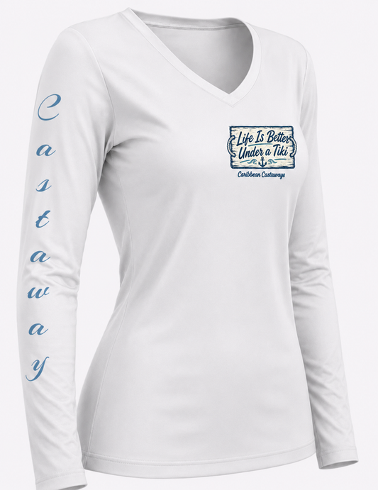 Women's Life Is Better Under a Tiki Performance Shirt